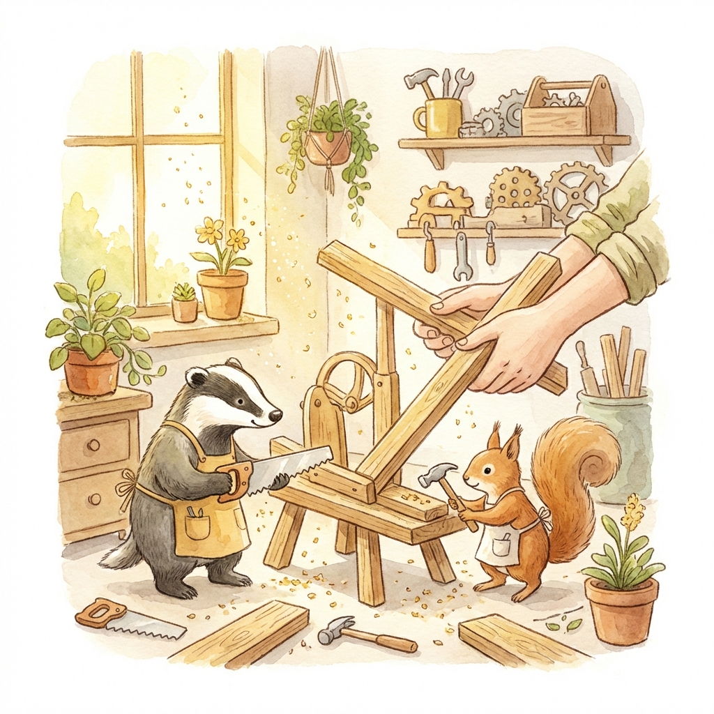 Memory palace scene for arbeiten