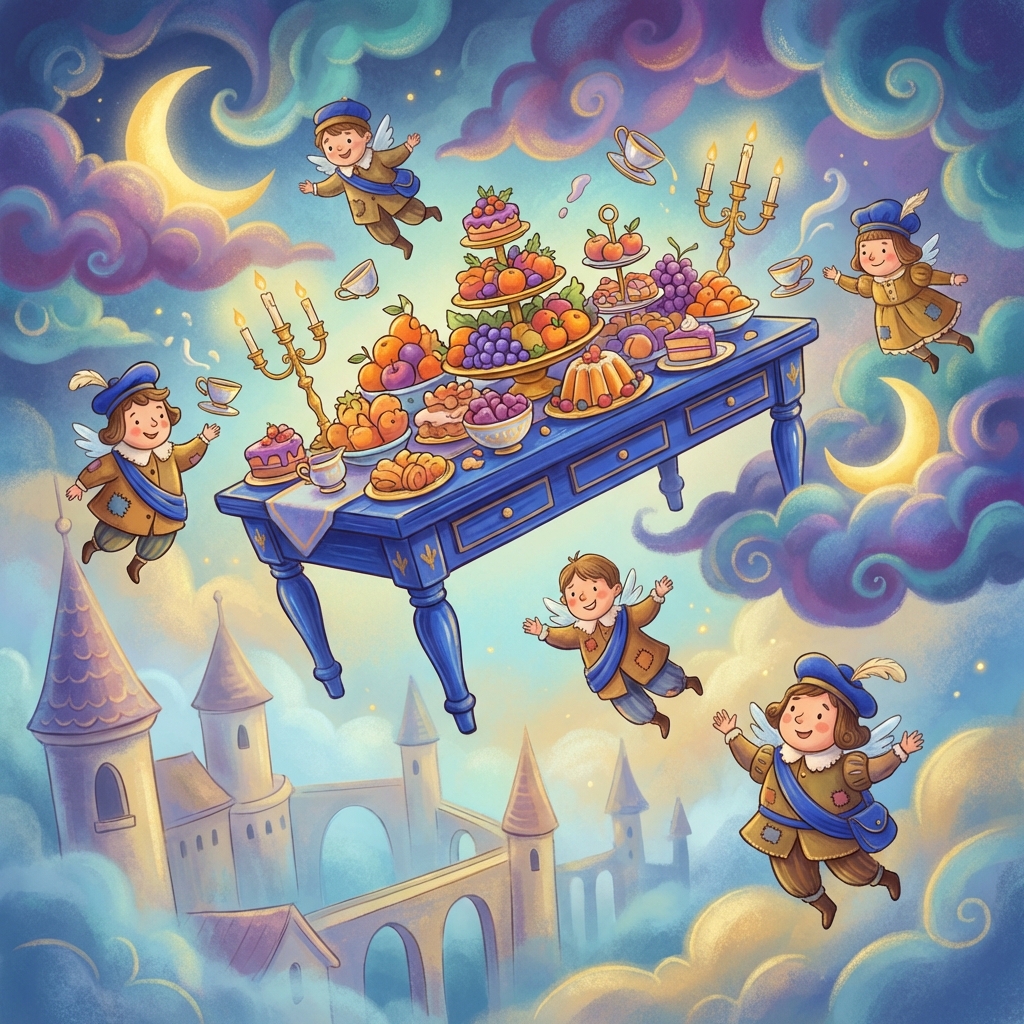 Memory palace scene for der Tisch