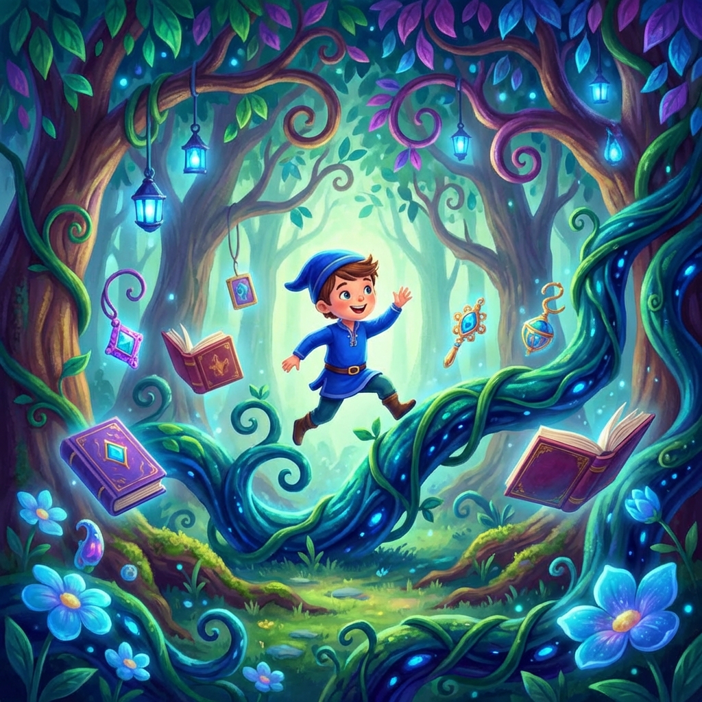 Memory palace scene for der Junge